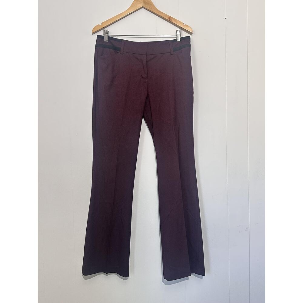 New York & Company 7th‎ Avenue Dress Pants Womens 8 Purple Bootcut Career Work